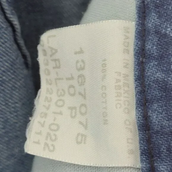 Riders by LEE Womens Size 10P Blue Solid Mom Jeans - Picture 8 of 11